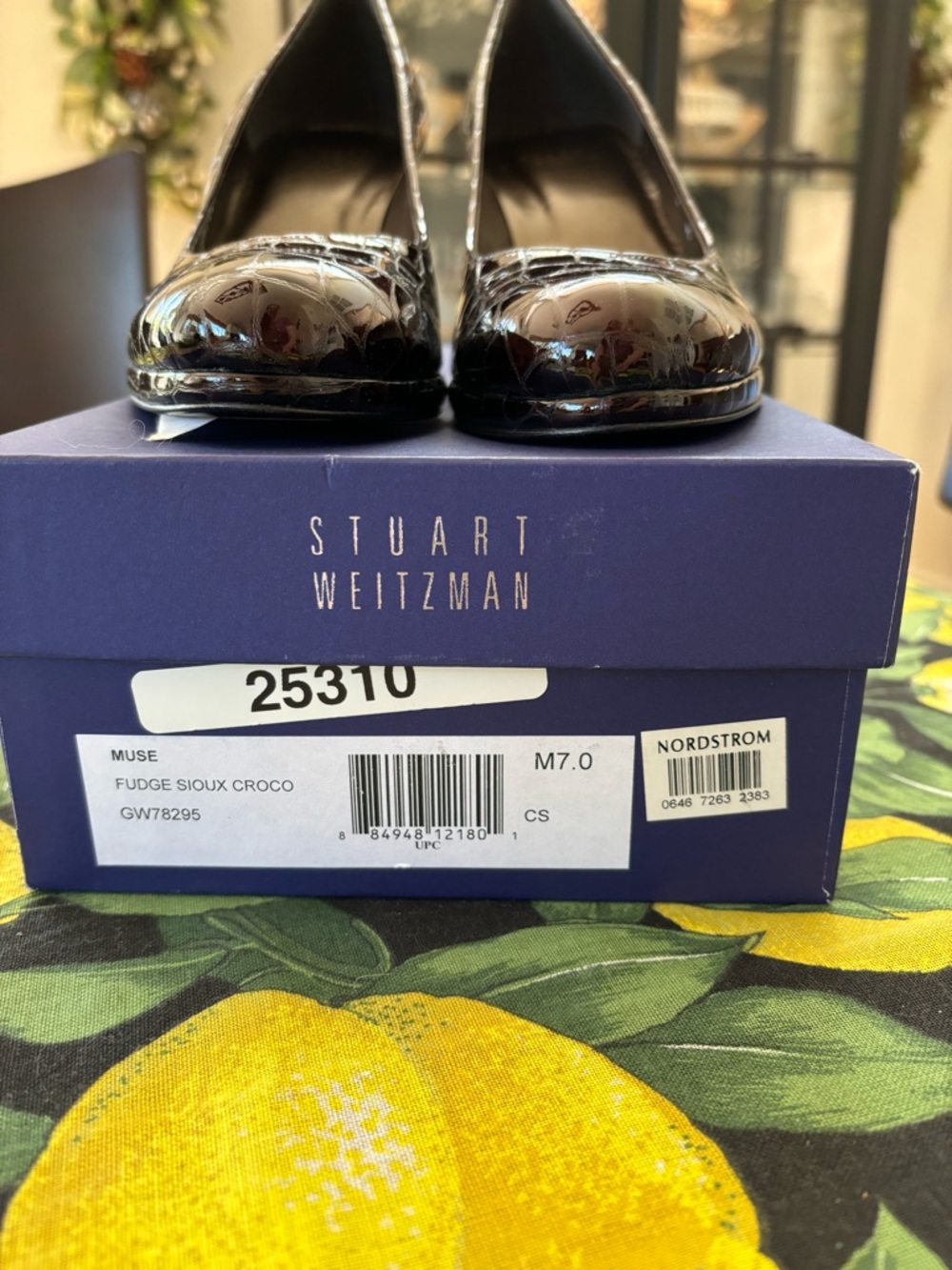Stuart Weitzman NEW in Box Muse Fudge Sioux Crocodile Heel Pump Womens 7 - Picture 7 of 16